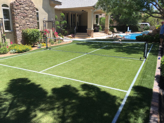 Edmonton Backyard Pickleball Court